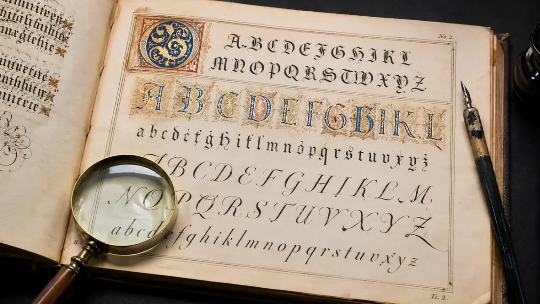 Calligraphy Alphabet A–Z: Every Letter in 8 Styles (Free) — illustrated cover image