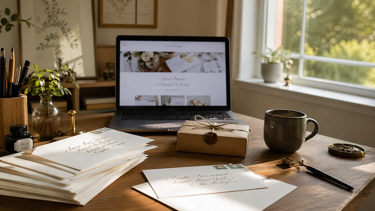 Starting a Calligraphy Business — illustrated cover image