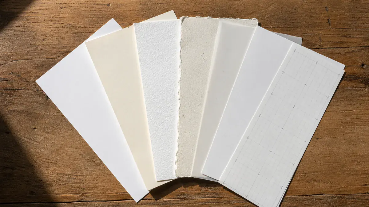 Calligraphy Paper Types Guide — illustrated cover image
