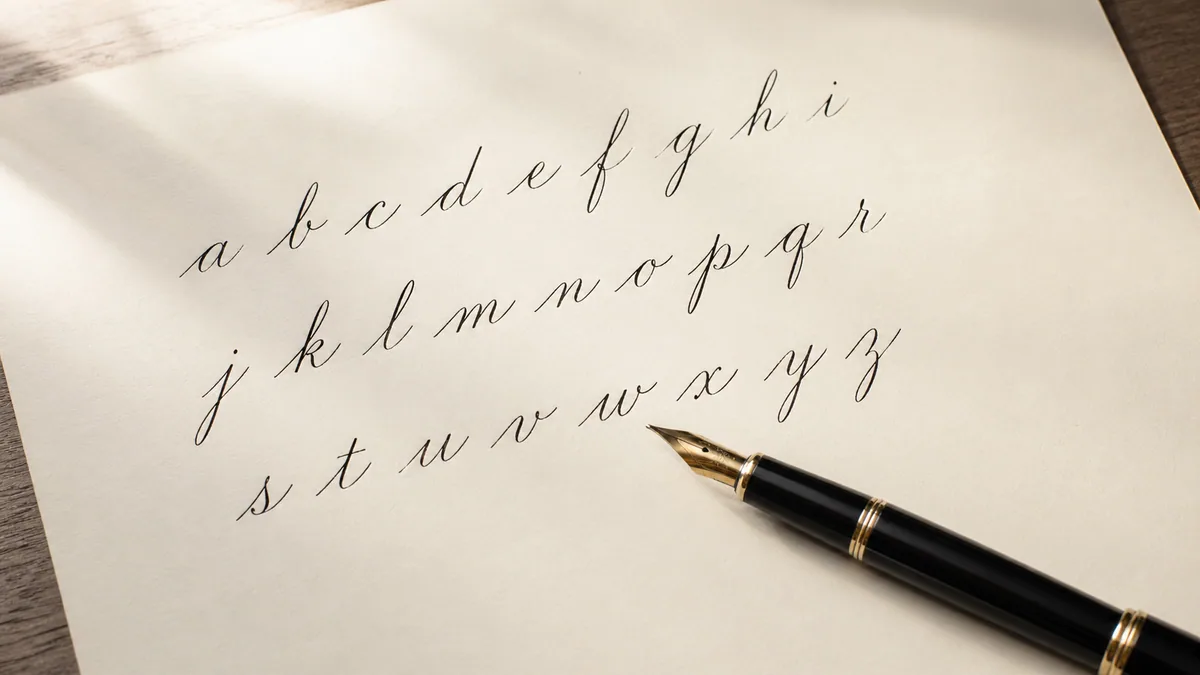 Cursive Letters A–Z — illustrated cover image