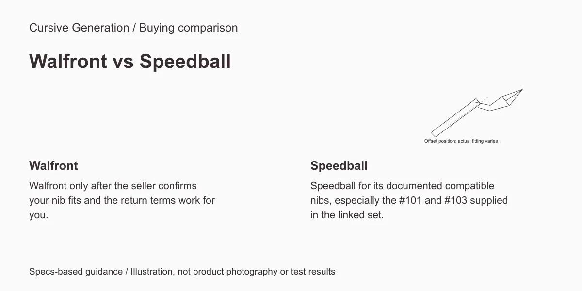 Walfront versus Speedball. Editorial diagram, not product photography or test results.