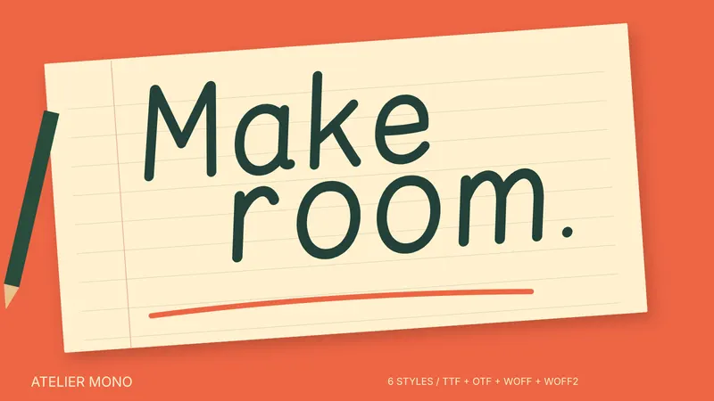 Atelier Mono paid font family