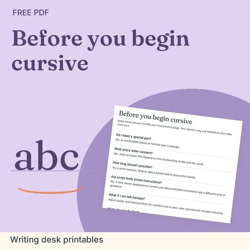 Free Cursive Printables & Personal-Use Fonts | Cursive Generator