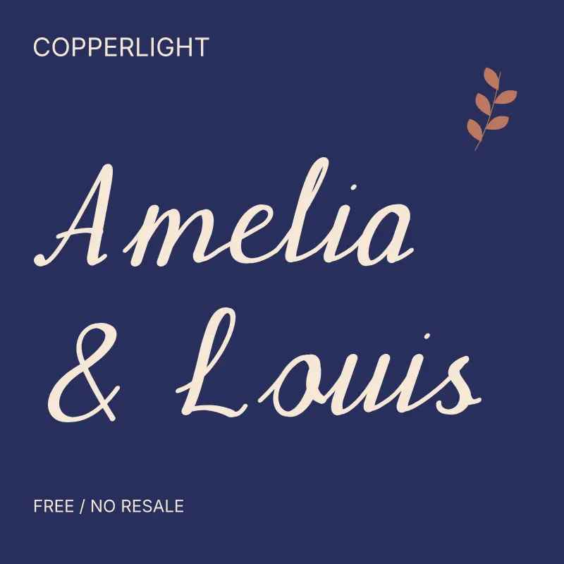 Copperlight: free font preview