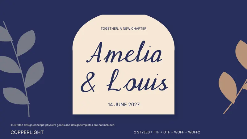 Copperlight paid font family