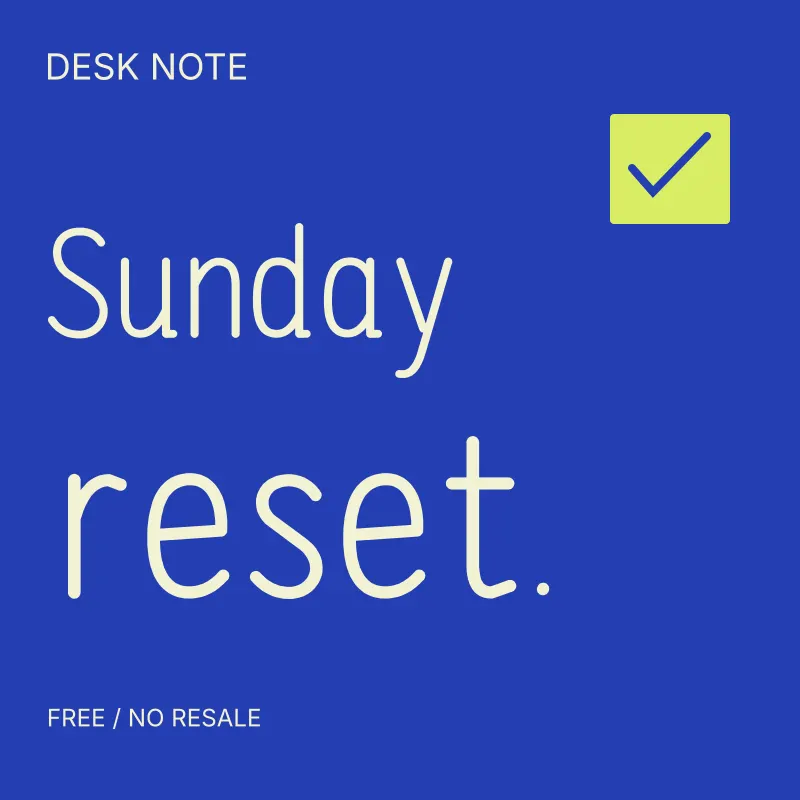 Desk Note: free font preview