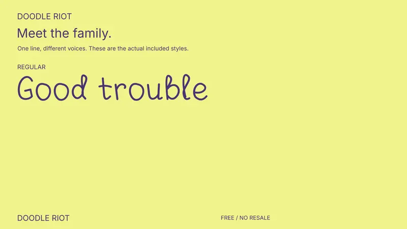 Doodle Riot: the included free style