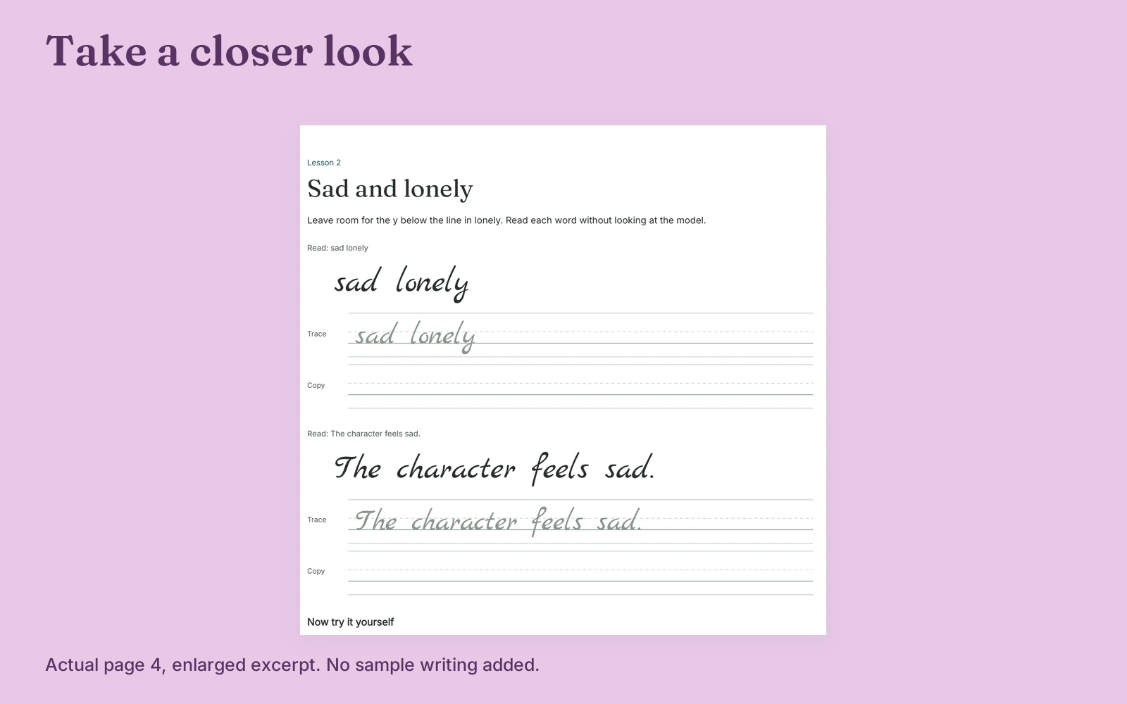 Enlarged, unaltered excerpt of actual page 4