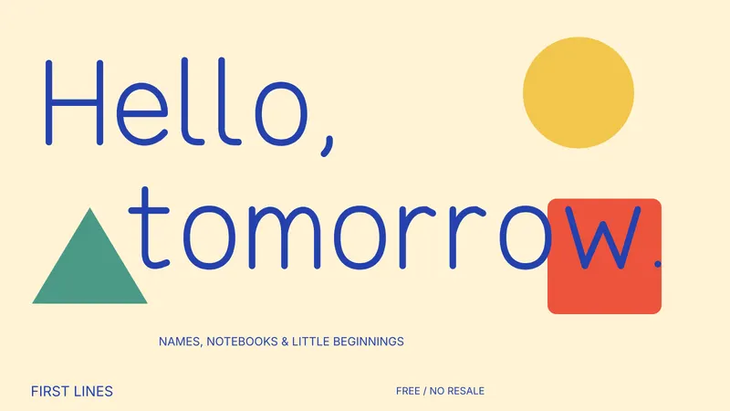 First Lines: actual-font campaign