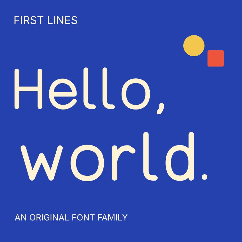 First Lines paid font family thumbnail