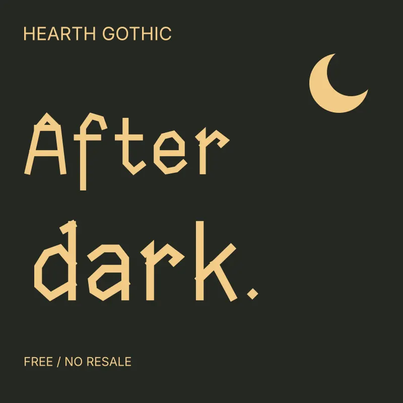Hearth Gothic: free font preview