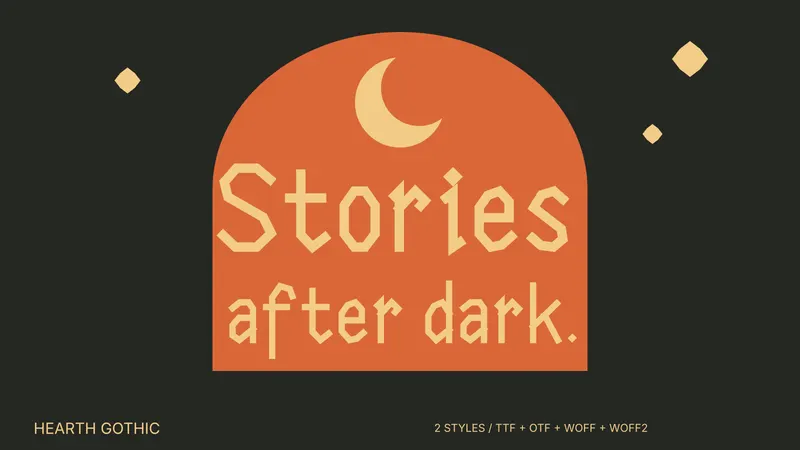 Hearth Gothic paid font family