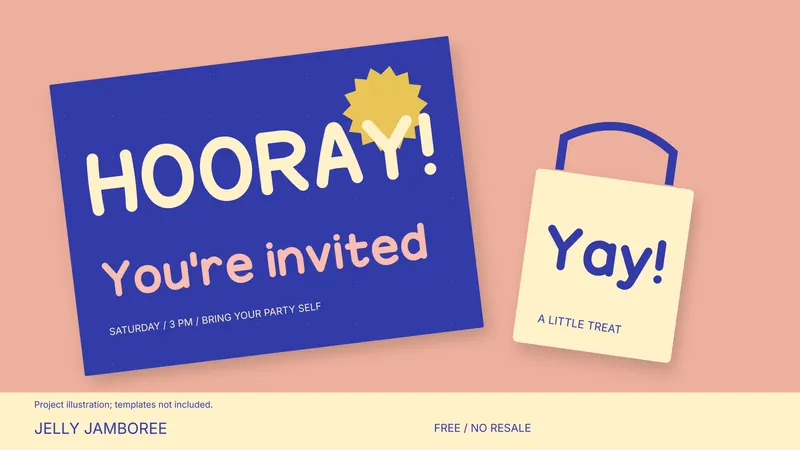 Jelly Jamboree: illustrated project idea; templates not included