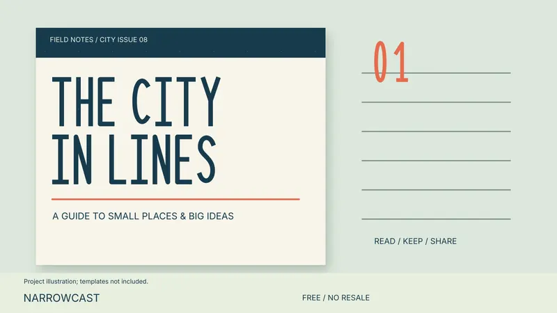 Narrowcast: illustrated project idea; templates not included