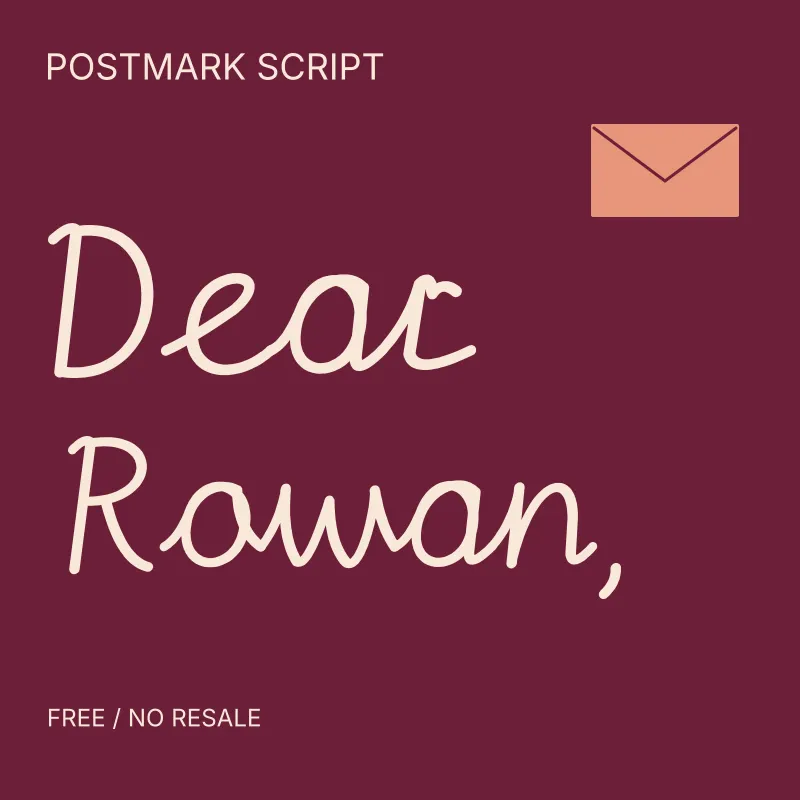 Postmark Script: free font preview