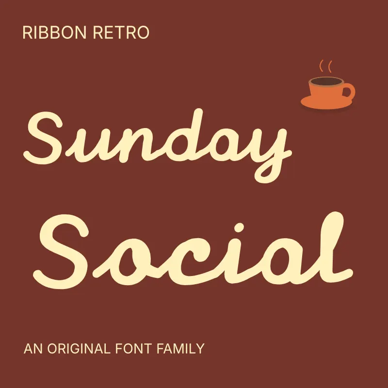 Ribbon Retro paid font family thumbnail
