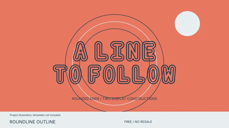 Roundline Outline: illustrated project idea; templates not included