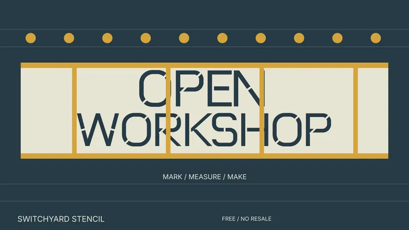 Switchyard Stencil: actual-font campaign