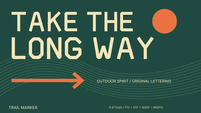 Trail Marker paid font family