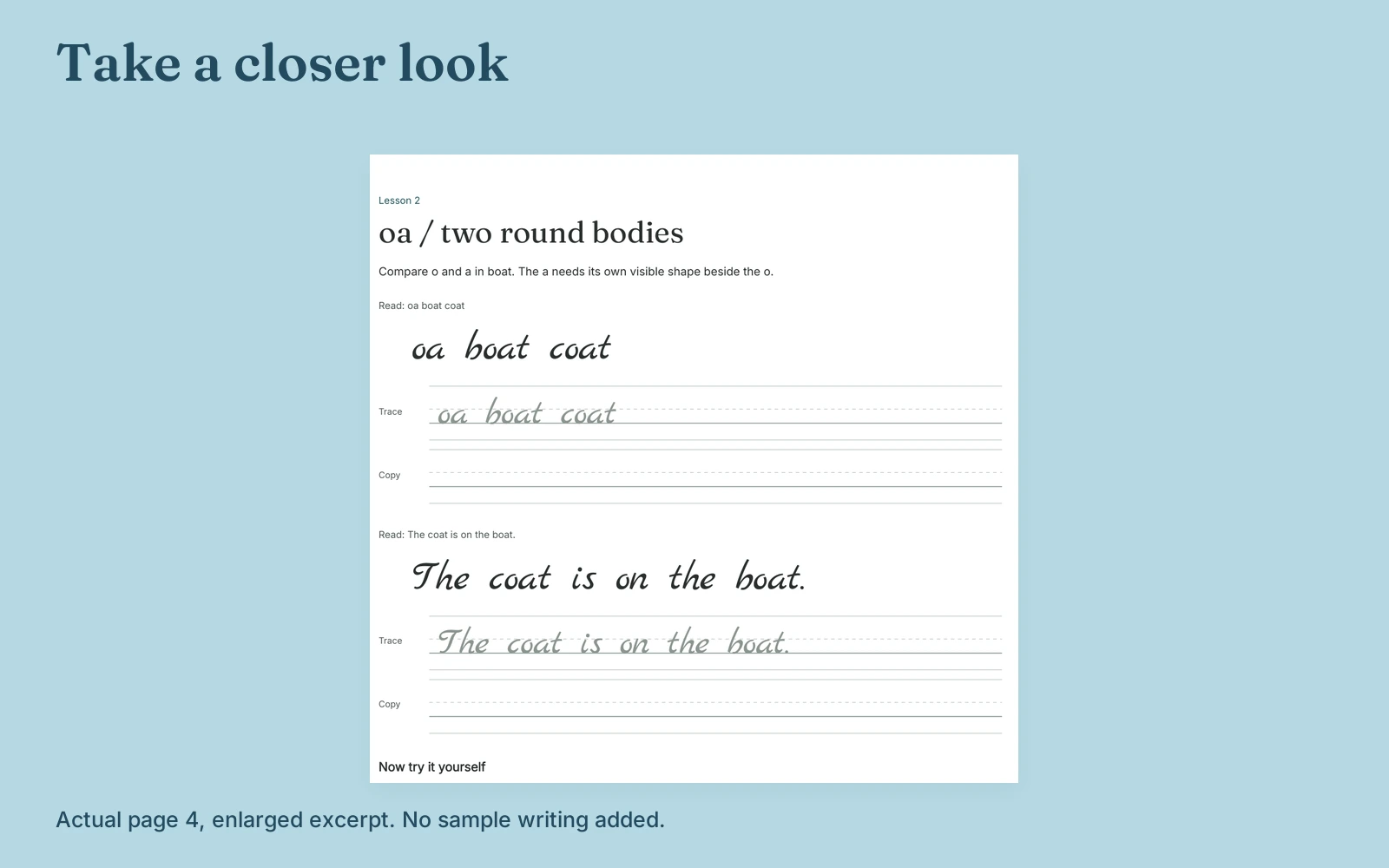 Enlarged, unaltered excerpt of actual page 4