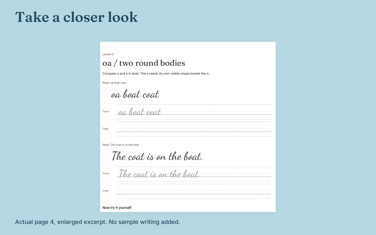 Enlarged, unaltered excerpt of actual page 4