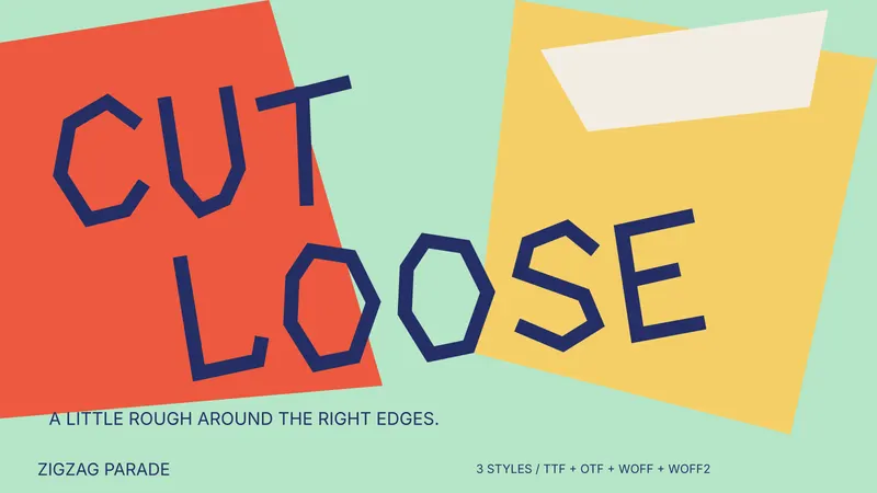 Zigzag Parade paid font family